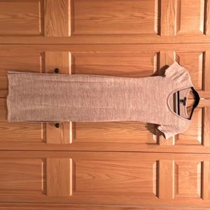 Tan long body con dress